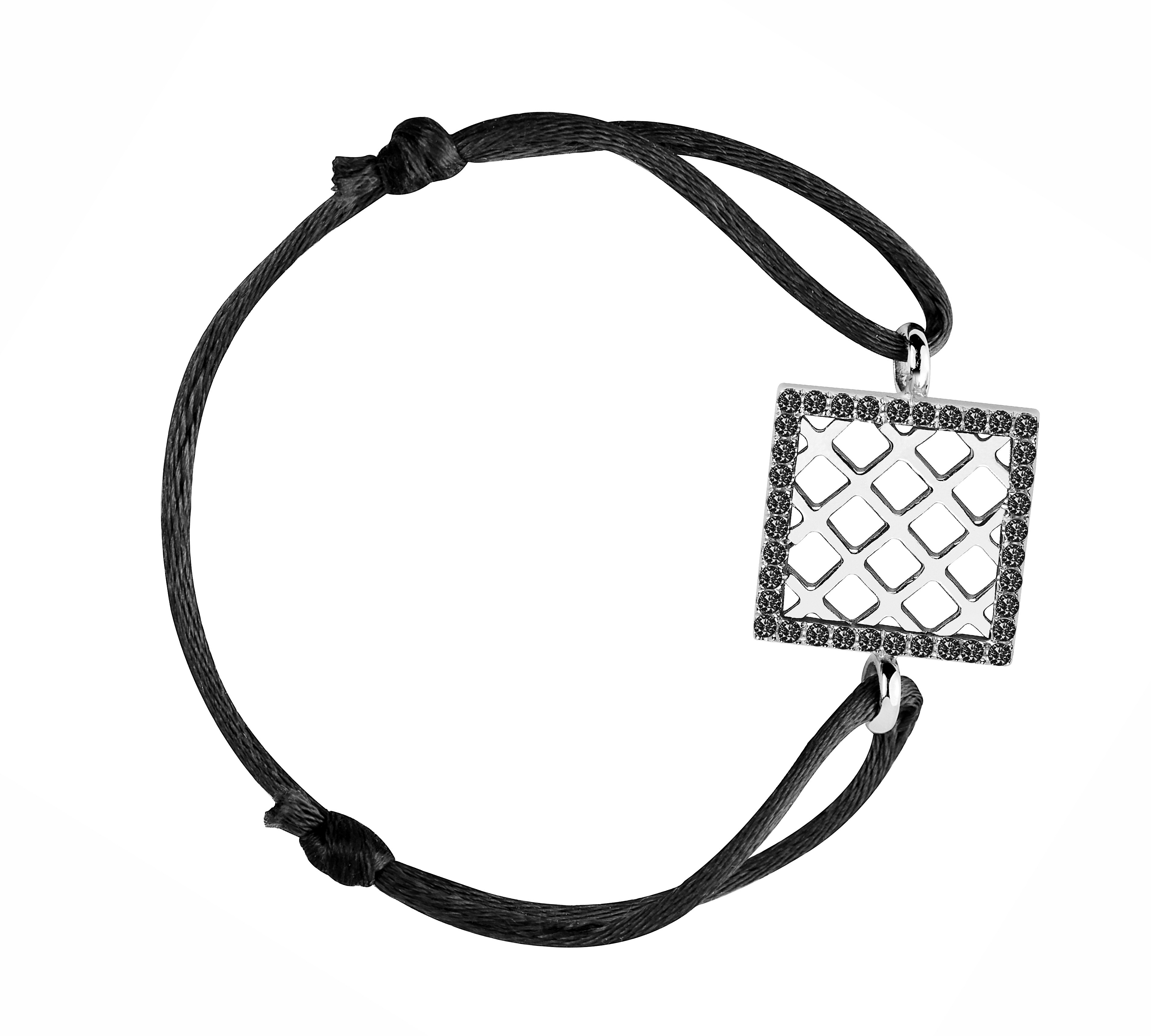 Moralité Bakwani7 Or diamants noirs – Bracelet Cordon